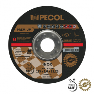 Disco de Corte Fino Inox Premium - Pecol