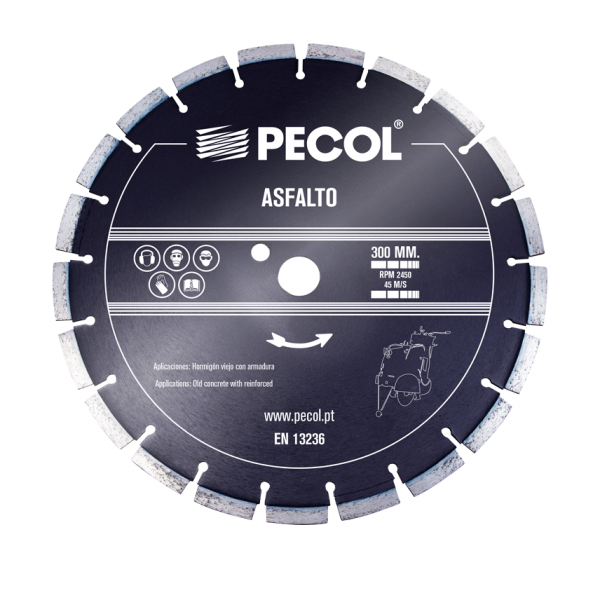 Disco Diamantado Segmentado Asfalto - Pecol