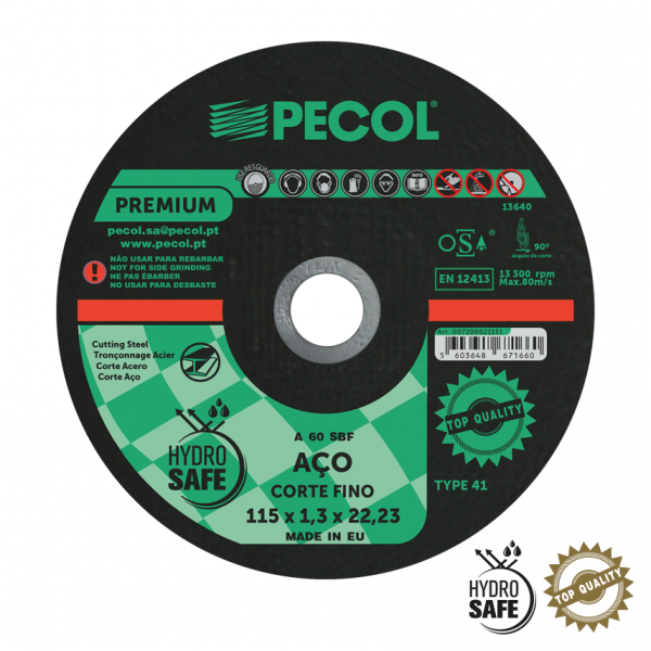 Disco de Corte Fino Aço Premium - Pecol