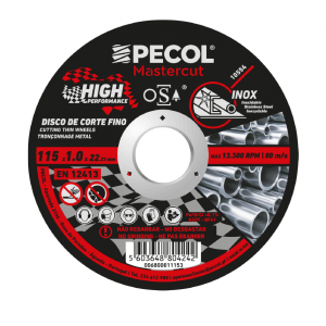 Disco de Corte Fino Inox High Performance - Pecol