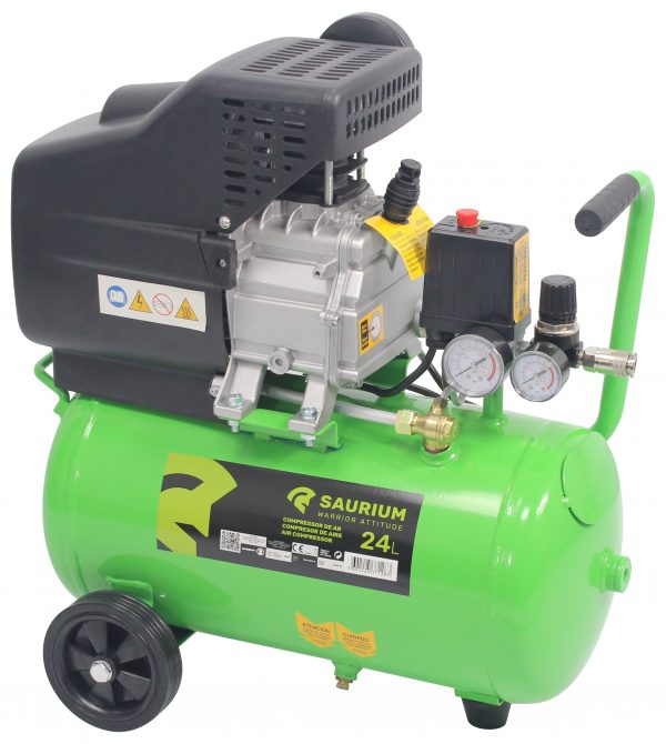 Compressor de Ar, 24L, 1.5HP - SAURIUM