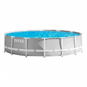 Piscina Redonda Prism Frame com Bomba de Cartucho
 - INTEX