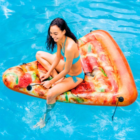 Colchão Insuflável  - com Forma de Fatia de Pizza - 145x175cm 
 - INTEX - Image 3