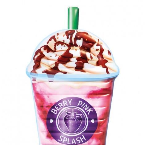 Colchão Insuflável com Forma de Batido  Berry Pink 
 - INTEX - Image 3