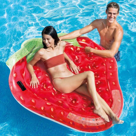 Colchão Morango Insuflável Realista
 - INTEX - Image 3