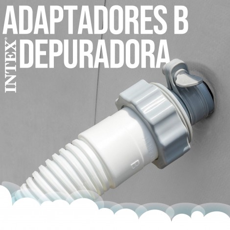 Lote 2 Adaptadores B Para Tubos de 38 Mm a 32 Mm  
 - INTEX - Image 3