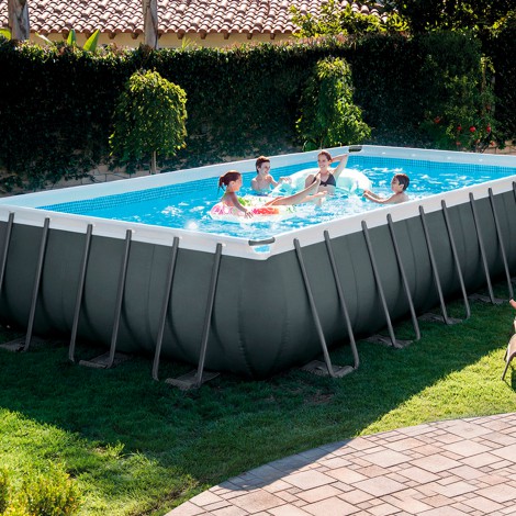 Piscina Desmontável Kit Voleibol Ultra Xtr Frame + Bomba + Cloração Salina+ Kit Limpeza 31.805litros - INTEX - Image 2
