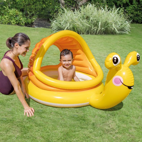Piscina Infantil Insuflável  - com Forma de Caracol - 145x102x74cm - 53litros 
 - INTEX - Image 3