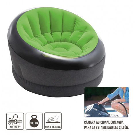 Poltrona Empire Insuflável de Cor Verde Limão - INTEX - Image 2