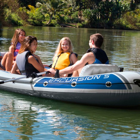 Barco Insuflável  Excursion 5 & 2 Remos - 366x168x43cm
 - INTEX - Image 4