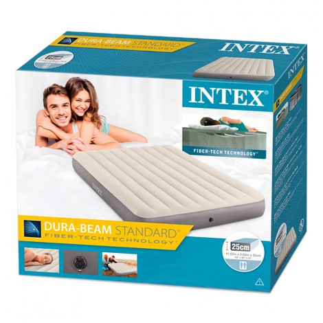 Colchão Insuflável  Dura-beam Standard Deluxe Single-high - 152x203x25cm 
 - INTEX - Image 4