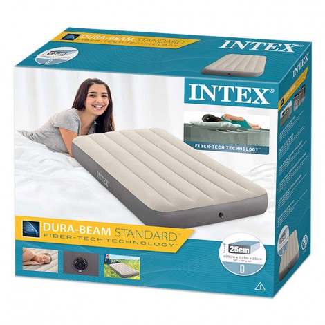 Colchão Insuflável  Dura-beam Standard Deluxe Single-high - 99x191x25cm 
 - INTEX - Image 4