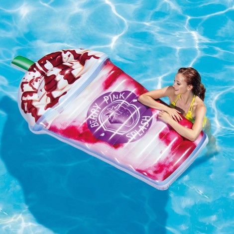 Colchão Insuflável com Forma de Batido  Berry Pink 
 - INTEX - Image 4