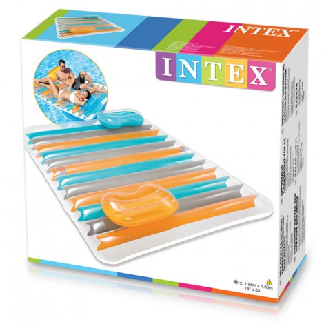 Colchão de Ar Inflável  Duplo & 2 Travesseiros-198x160 
 - INTEX - Image 4