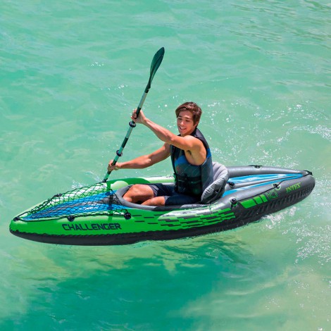 Kayak Insuflável  Challenger K1 & 1 Remo - 274x76x33cm
 - INTEX - Image 4