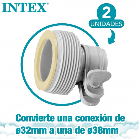 Lote 2 Adaptadores B Para Tubos de 38 Mm a 32 Mm  
 - INTEX - Image 4