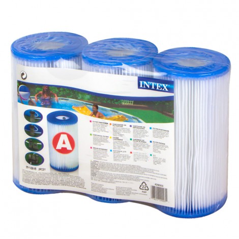 Pack 6 Filtros  Tipo A: Altura 20,2cm & 10,8/5cm Diãm
 - INTEX - Image 4