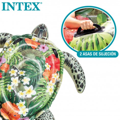 Tartaruga Inflável  Efeito Realista & Alças 191x170cm 
 - INTEX - Image 4