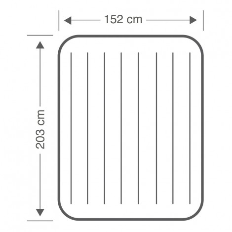Colchão Insuflável  Dura-beam Standard Deluxe Single-high - 152x203x25cm 
 - INTEX - Image 5