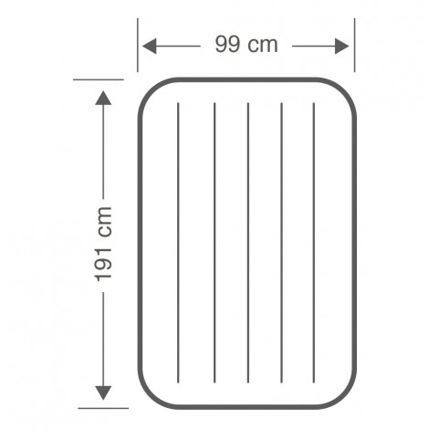 Colchão Insuflável  Dura-beam Standard Deluxe Single-high - 99x191x25cm 
 - INTEX - Image 5