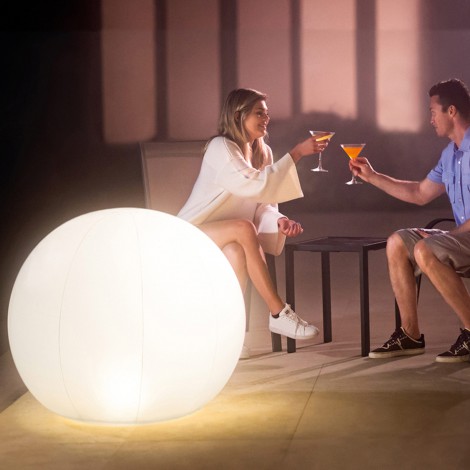 Lâmpada Led Circular  7 Cores 89x79cm - INTEX - Image 4