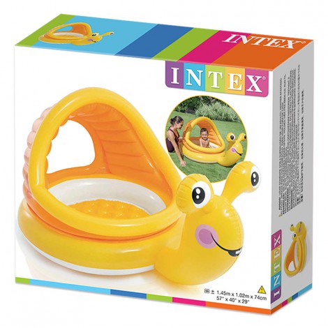 Piscina Infantil Insuflável  - com Forma de Caracol - 145x102x74cm - 53litros 
 - INTEX - Image 5