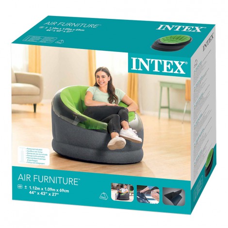 Poltrona Empire Insuflável de Cor Verde Limão - INTEX - Image 4