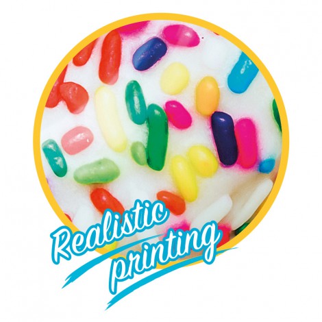 Roda Insuflável Donut Branco  Impressão Realista 114cm 
 - INTEX - Image 5