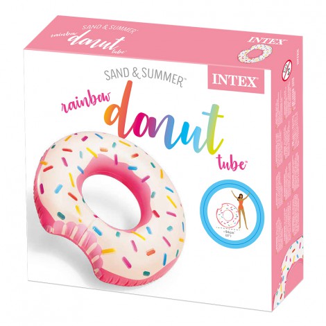 Roda Insuflável Donut Cor-de-rosa  107x99cm 
 - INTEX - Image 5