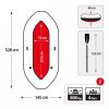 Barco Insuflável  Mariner 4 Remos 137cm-328x145x48cm 
 - INTEX - Image 6