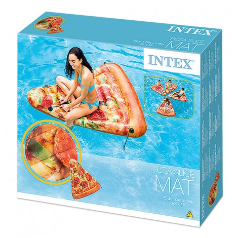 Colchão Insuflável  - com Forma de Fatia de Pizza - 145x175cm 
 - INTEX - Image 6