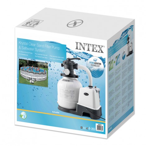 Combo  Bomba de Areia + Cloração Salina Eco 7g/h - 32 200 L - INTEX - Image 5
