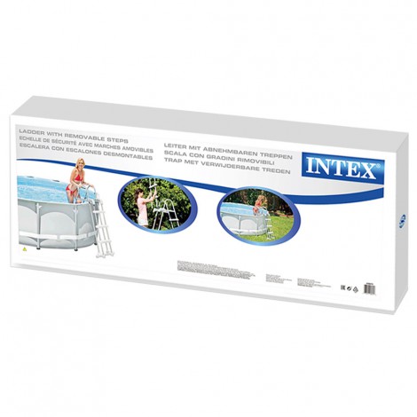 Escada  Aço Para Piscinas de Altura 91 a 107cm  
 - INTEX - Image 6