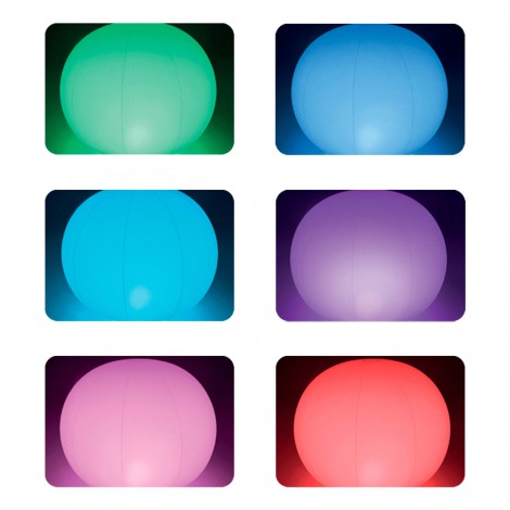 Lâmpada Led Circular  7 Cores 89x79cm - INTEX - Image 5