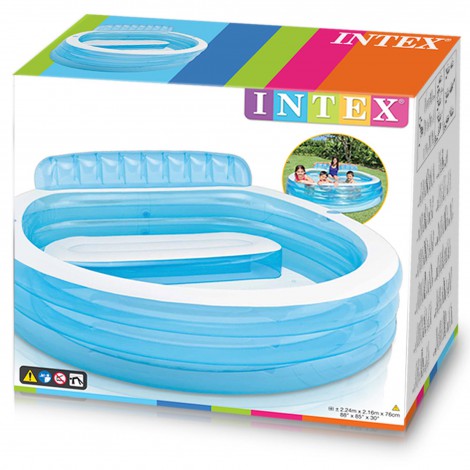 Piscina Insuflável  com Poltrona 224x216x76cm - 640 L 
 - INTEX - Image 6