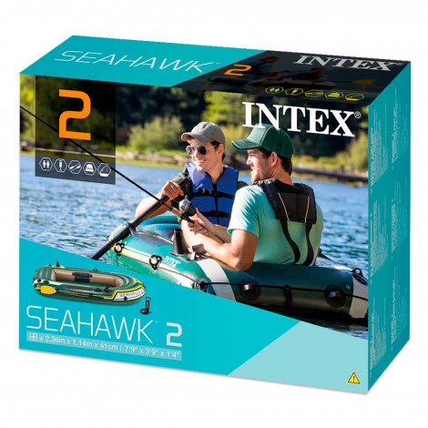 Barco Insuflável  Seahawk 2 & 2 Remos - 236x114x41cm 
 - INTEX - Image 7