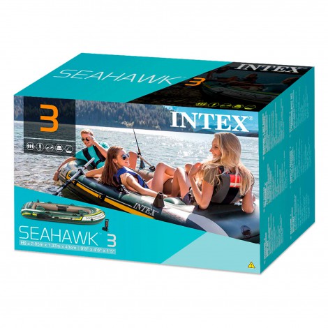 Barco Insuflável  Seahawk 3 & Remos Alu - 295x137x43cm
 - INTEX - Image 7