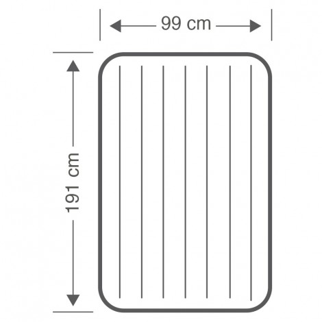 Colchão Insuflável  - Dura-beam Standard Pillow Rest Mid-rise - 99x191x30cm 
 - INTEX - Image 7