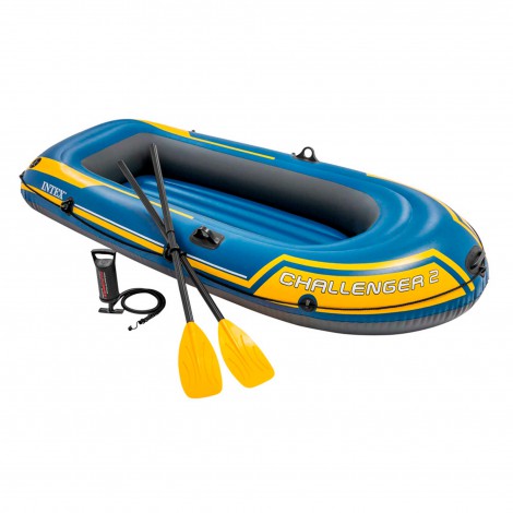 Barco Insuflável  Challenger 2 & Remos - 236x114x41cm 
 - INTEX