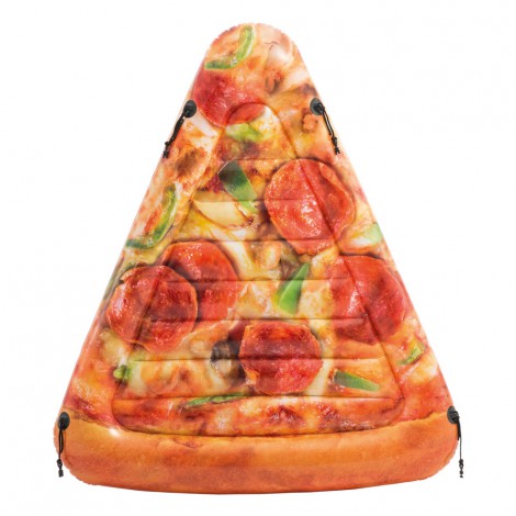 Colchão Insuflável  - com Forma de Fatia de Pizza - 145x175cm 
 - INTEX