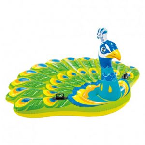 Colchão Pavão Real  - Insufláveis de Figuras - 193x163x94cm
 - INTEX