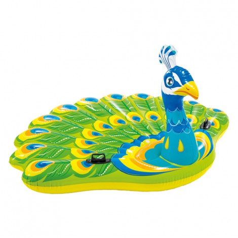 Colchão Pavão Real  - Insufláveis de Figuras - 193x163x94cm
 - INTEX