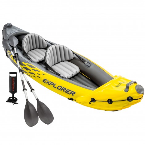 Kayak Insuflável  Explorer K2 & 2 Remos - 312x91x51cm  - INTEX