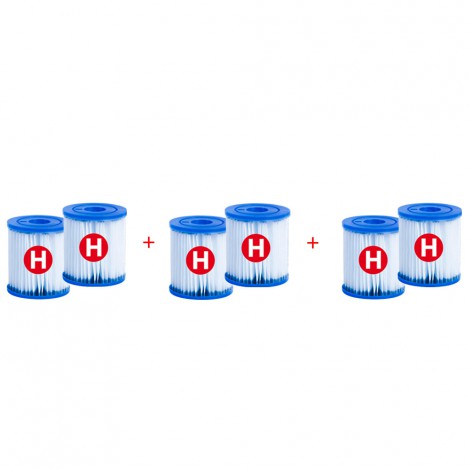 Pack 6 Cartuchos  Tipo H  
 - INTEX