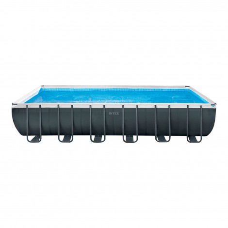 Piscina Desmontável Kit Voleibol Ultra Xtr Frame + Bomba + Cloração Salina+ Kit Limpeza 31.805litros - INTEX