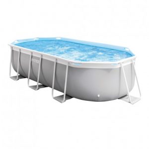 Piscina Desmontável Oval Prism Frame com Bomba de Cartucho - INTEX