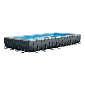 Piscina Desmontável Ultra Xtr Frame + Bomba + Clorador Salino + Kit Voleibol + Kit Limpeza - 54 368litros - INTEX