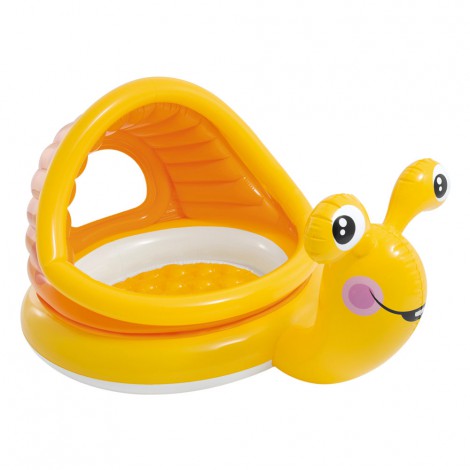 Piscina Infantil Insuflável  - com Forma de Caracol - 145x102x74cm - 53litros 
 - INTEX