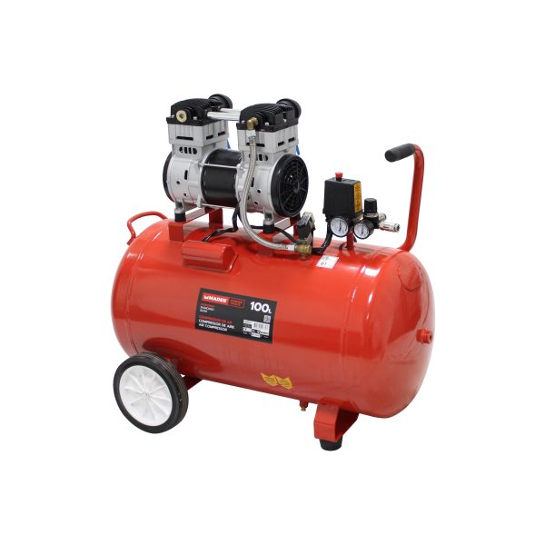 Compressor de Ar, Monobloco, 100L, 2HP, Silencioso - Mader