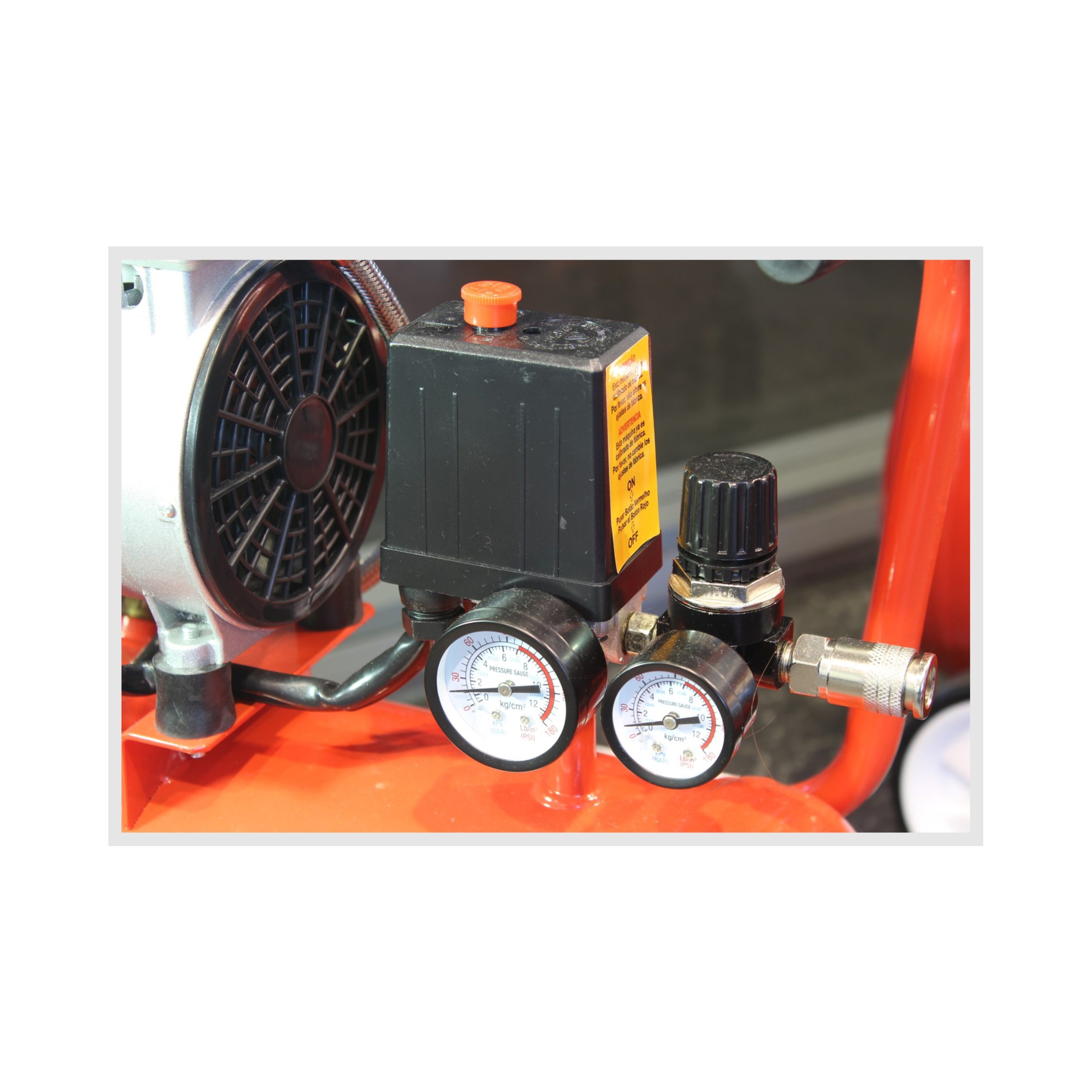 Compressor de Ar, Monobloco, 24L, 0.75HP, Silencioso - Mader - Image 2